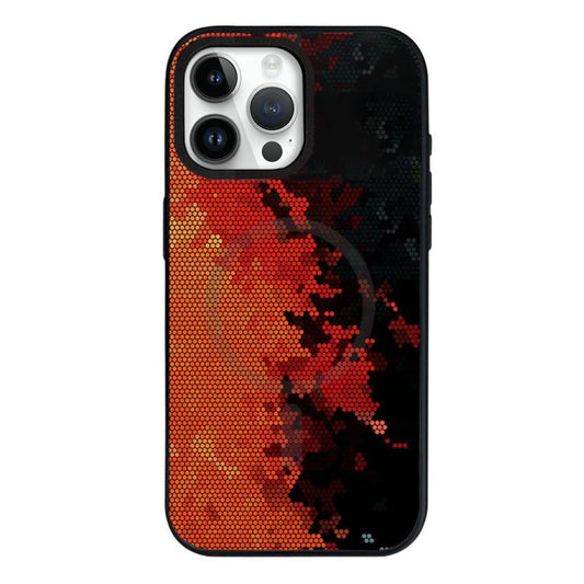 Camouflage Mosaic Detachable Dual Magnetic PC Hybrid TPU Phone Case, For iPhone 14 Pro Max, For iPhone 13 Pro Max, For iPhone 13 Pro