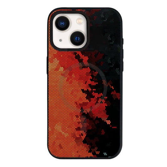 Camouflage Mosaic Detachable Dual Magnetic PC Hybrid TPU Phone Case, For iPhone 13, For iPhone 12, For iPhone 12 Pro Max