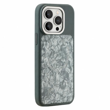 Iridescent Solid Color Shell Patterned Magnetic Phone Case, For iPhone 13 Pro Max, For iPhone 13 Pro, For iPhone 13