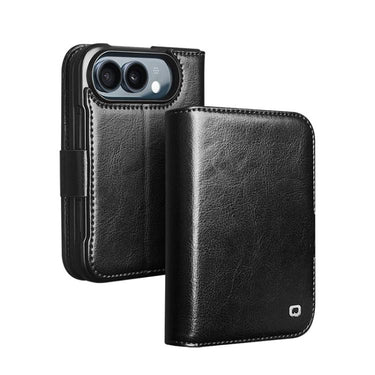 QIALINO Classic 103 Buckle Genuine Leather Phone Case, For iPhone Fold