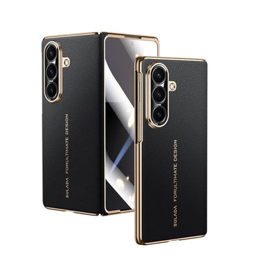SULADA Transform Into XT Series Shell Film Integrated Magnetic Genuine Leather Phone Case, For Galaxy Z Fold8 Ultra 5G, For Galaxy Z Fold7 5G