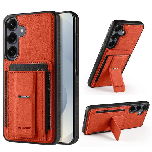 Forwenw F9 Holder Card Wallet PU Phone Case, For Galaxy A57 5G, For Galaxy A37 5G, For Galaxy A17 4G / 5G, For Galaxy A56 5G, For Galaxy A36 5G, For Galaxy A16