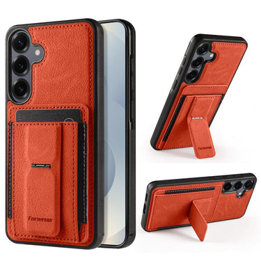 Forwenw F9 Holder Card Wallet PU Phone Case, For Galaxy A57 5G, For Galaxy A37 5G, For Galaxy A17 4G / 5G, For Galaxy A56 5G, For Galaxy A36 5G, For Galaxy A16