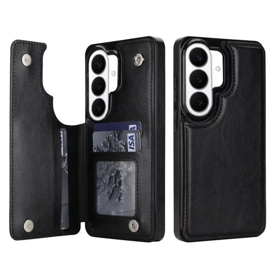 Magnetic Snap Multifunctional Card Wallet Holder Phone Case, For Galaxy S26+ 5G, For Galaxy S26 Ultra 5G, For Galaxy S26 5G