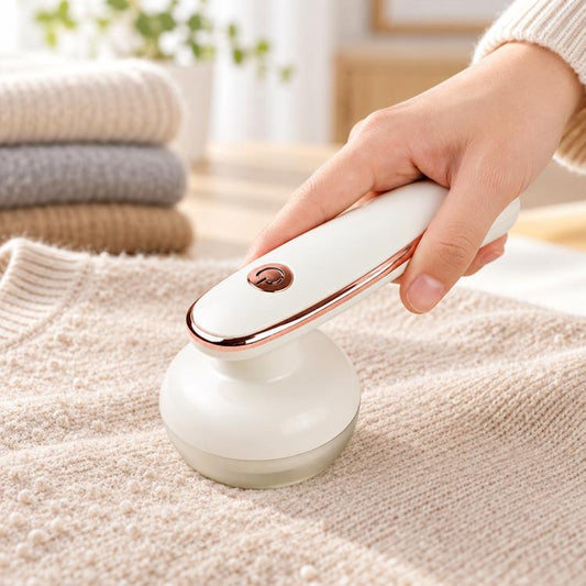 MQ-718B Handheld Electric Lint Remover Clothes Shaver, Rechargeable Version with 1 Blade Head, Rechargeable Version with 3 Blade Head