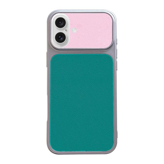 Corning Leather Textured Large Window Phone Case, For iPhone 16