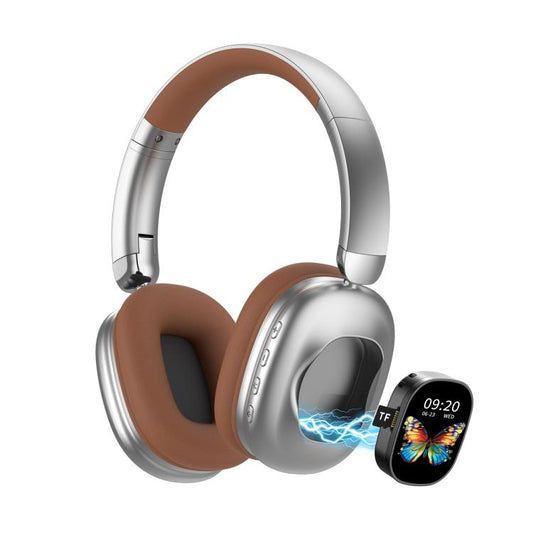 AKZ620BT Long Battery Life Wireless Bluetooth Over-Ear Headphones with Detachable Touch LCD
