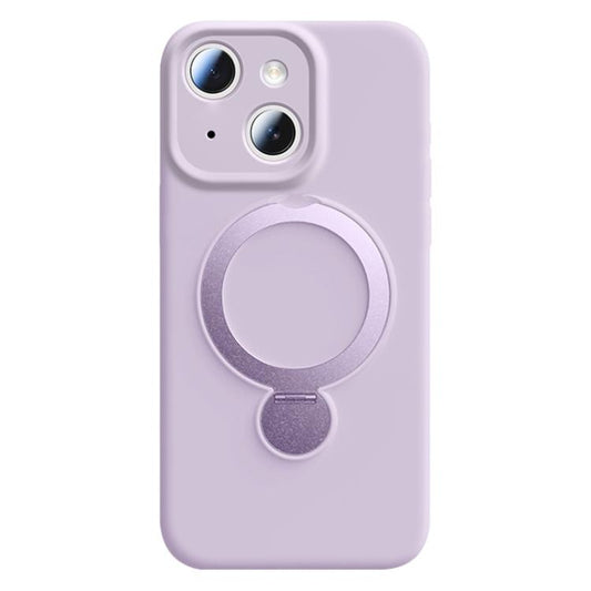 Liquid Silicone 360 Rotating Holder Magnetic Phone Case, For iPhone 13