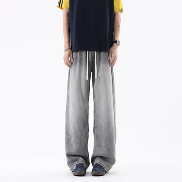 Gradient Ice Lightweight Drapey Loose Wide Leg Tapered Fit Leg Pants