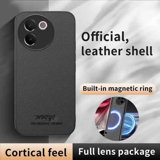 HUIYI Leather Magnetic Phone Case, For vivo V30e, For vivo iQOO Z9, For vivo iQOO Z9 Turbo, For vivo iQOO Neo9