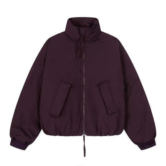 High collar cotton clothing