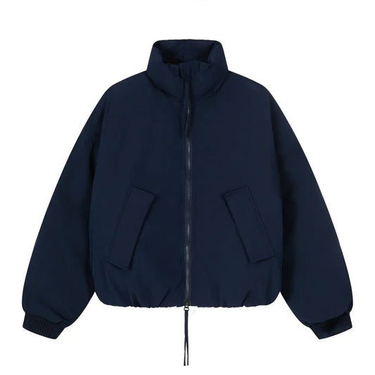 High collar cotton clothing
