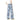 INS Street Straight Leg Patterned Lyocell Ice Silk Jeans