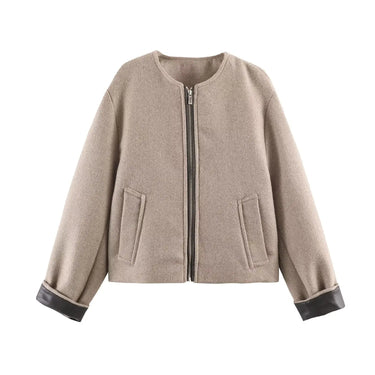 Leather effect decorative jacket