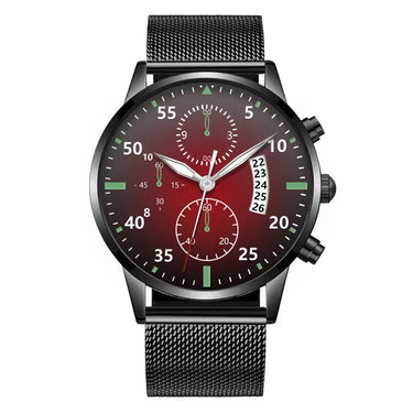 Luminous Calendar Dial Three Eyes And Six Needles Calendar Watch Men Utrano