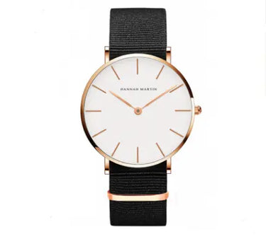 Movement men and women waterproof business casual black belt watch wish ultra-thin quartz watch Utrano
