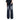 Ripped Denim Pants Men Washed Design Clean Fit Straight Leg Wide Leg Long Pants