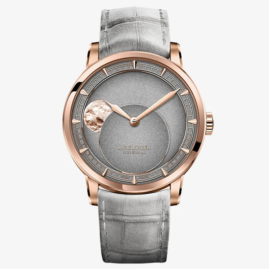 AGELOCER Major Breakthrough 29.51-Days Moon Phase Dark Grey Original Astronomer Men's Mechanical Watch Birthday Gift for Men