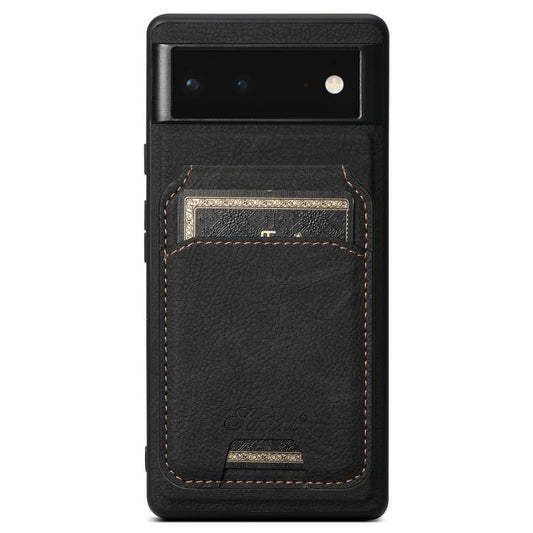 Suteni H16 Litchi Texture Leather Detachable Wallet Back Phone Case, For Google Pixel 9 Pro XL, For Google Pixel 9 Pro, For Google Pixel 9, For Google Pixel 8a, For Google Pixel 8 Pro, For Google Pixel 8