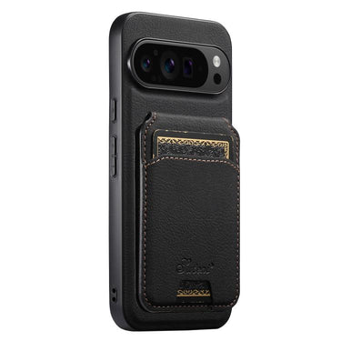 Suteni H16 Litchi Texture Leather Detachable Wallet Back Phone Case, For Google Pixel 11 Pro XL, For Google Pixel 11, For Google Pixel 11 Pro, For Google Pixel 10 Pro XL, For Google Pixel 10 Pro, For Google Pixel 10