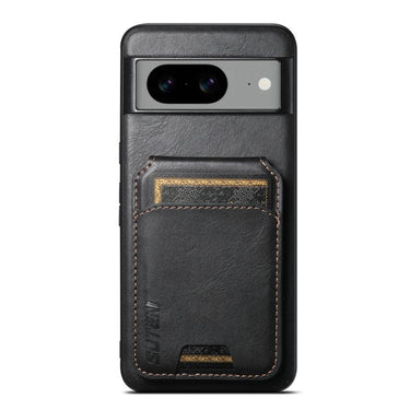 Suteni H02 Leather Wallet Stand Back Phone Case, For Google Pixel 11 Pro XL, For Google Pixel 11, For Google Pixel 11 Pro, For Google Pixel 10 Pro XL, For Google Pixel 10 Pro, For Google Pixel 10, For Google Pixel 9 Pro XL, For Google Pixel 9 Pro