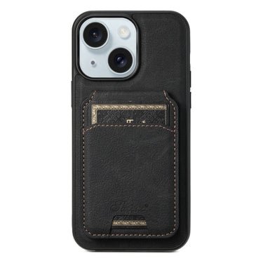 Suteni H17 Litchi Texture Leather MagSafe Detachable Wallet Phone Case, For iPhone 15, For iPhone 14 Plus, For iPhone 14, For iPhone 14 Pro, For iPhone 14 Pro Max, For iPhone 13 Pro Max