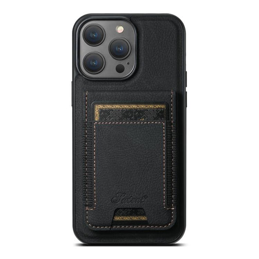 Suteni H17 Litchi Texture Leather MagSafe Detachable Wallet Phone Case, For iPhone 13 Pro, For iPhone 13, For iPhone 12, For iPhone 12 Pro Max, For iPhone 12 Pro