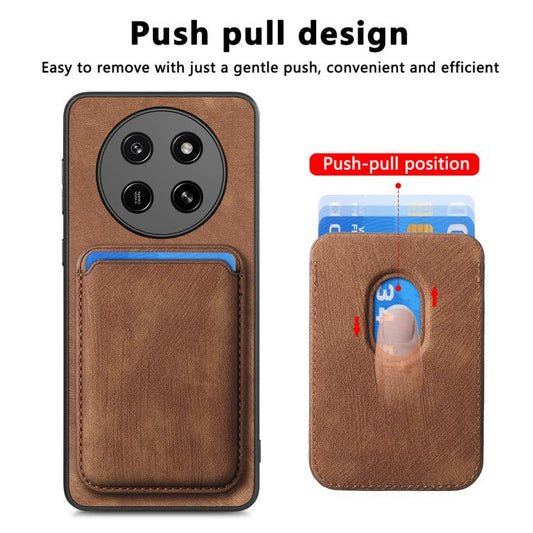Retro Leather Card Bag Magnetic Phone Case For Honor 600 Pro Global,Honor 600 Global,Honor 400 Lite Global,Honor 300 Ultra