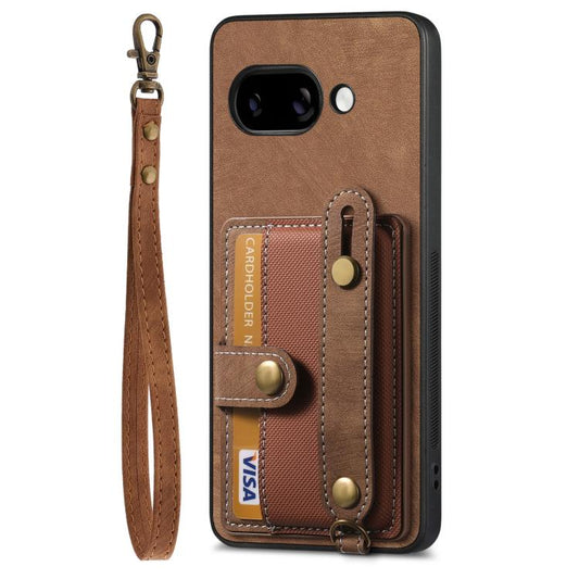 Retro Cross Wristband Wallet Leather Back Phone Case, For Google Pixel 9a, For Google Pixel 9 Pro XL, For Google Pixel 10 / 10 Pro, For Google Pixel 9 / 9 Pro