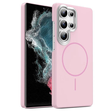 Gold Armor PC Thin Circle MagSafe Shockproof Phone Case, For Samsung Galaxy S22 Ultra 5G, For Samsung Galaxy A32 4G