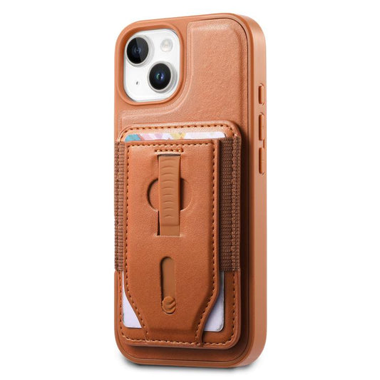 CaseNeo Retro Wristband Elastic Card Bag Magnetic Back Phone Case, For iPhone 15, For iPhone 14, For iPhone 14 Pro, For iPhone 14 Pro Max, For iPhone 13 Pro Max, For iPhone 13 Pro