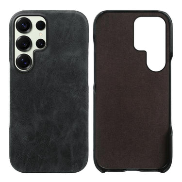 Retro-skin Magnetic Vegan Leather Back Phone Case, For Galaxy S25 Ultra 5G, For Galaxy S24 FE 5G, For Galaxy A55 5G