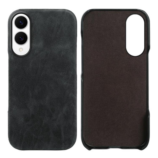 Retro-skin Magnetic Vegan Leather Back Phone Case, For Galaxy S25 Edge 5G, For Galaxy S25 5G, For Galaxy S25+ 5G
