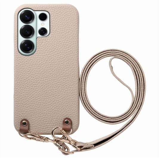 Metal Buckle Crossbody Lanyard Litchi Texture PU Back Phone Case, For Galaxy S24 Ultra 5G, For Galaxy S24+ 5G, For Galaxy S24 5G