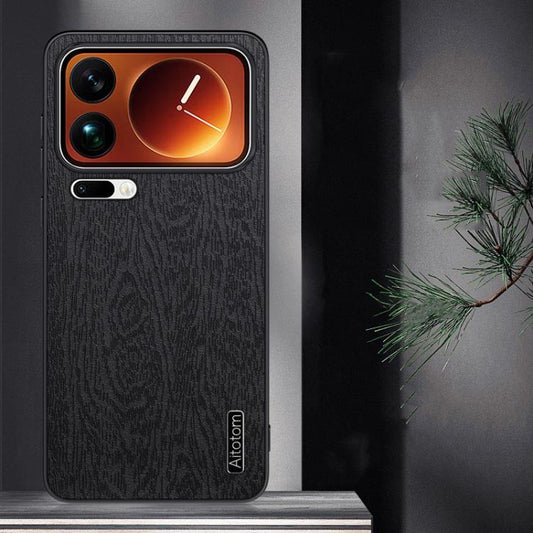 Tree Bark Leather Shockproof Phone Case, For Xiaomi 18 Pro Max 5G, For Xiaomi 18 Pro 5G, For Redmi Note 17 Pro Max Global 163.4mm