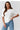 Short sleeve sweater model 224082 Makadamia