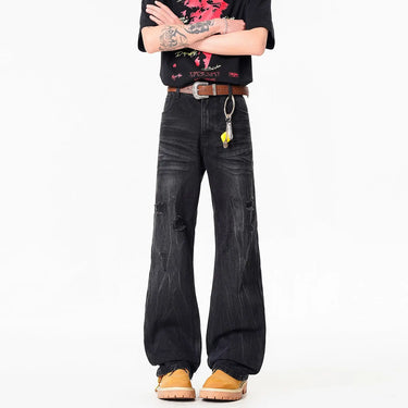 Street Style Lightweight Catwhisker Flared Jeans