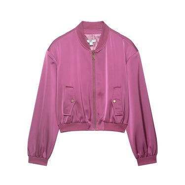 Street stand up collar versatile long sleeved short jacket