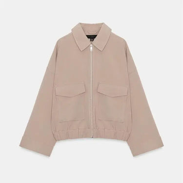 Sweet style pocket embellished jacket for spring