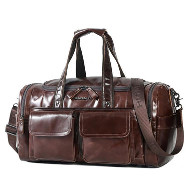HUMERPAUL MH484 Men Leather Business Travel Bag Large Capacity Carry Bag, MH484