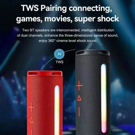 T&G TG374 Portable 3D Stereo Bluetooth Speaker Subwoofer Support FM / TF Card / RGB Light, TG374 Utrano