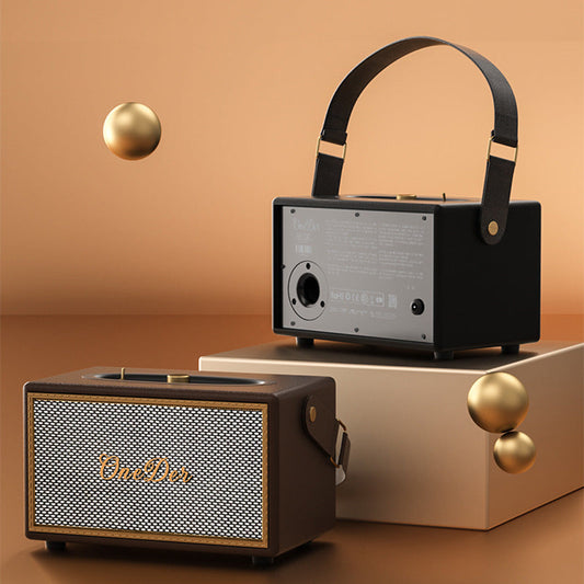 Utrano Desktop Portable Wood Bluetooth Speaker