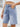 Washed Raw Hem Denim Shorts