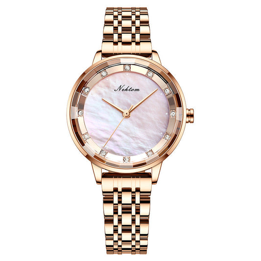Women's Watch Simple Rhinestone Quartz Watch Trend