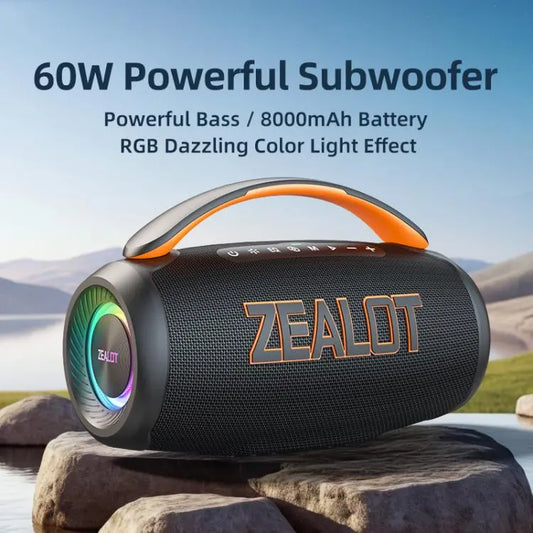 Zealot P12 60W Portable Handheld Outdoor RGB Bluetooth Speaker