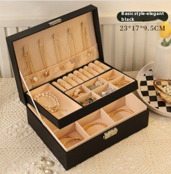 Jewelry Storage Box High-grade Exquisite Necklace Earrings Gold Jewelry Hand Jewelry Box
