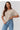 Short sleeve sweater model 224081 Makadamia