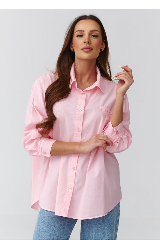 Long sleeve shirt model 224100 Makadamia