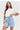 Denim shorts model 228315 Makadamia