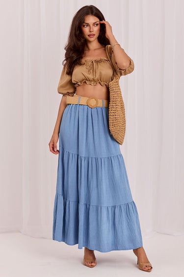 Long skirt model 229812 Italy Moda